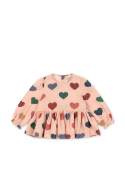elin bluse - coeur rose coloré