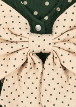 ELIN LONG SLEEVE BOW DRESS - dot marseille