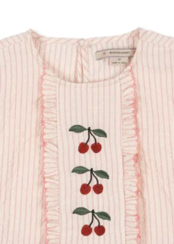 ellie bluse - peony stripe