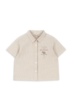 ELLIOT KORTÆRMET SKJORTE - tradewinds stripe