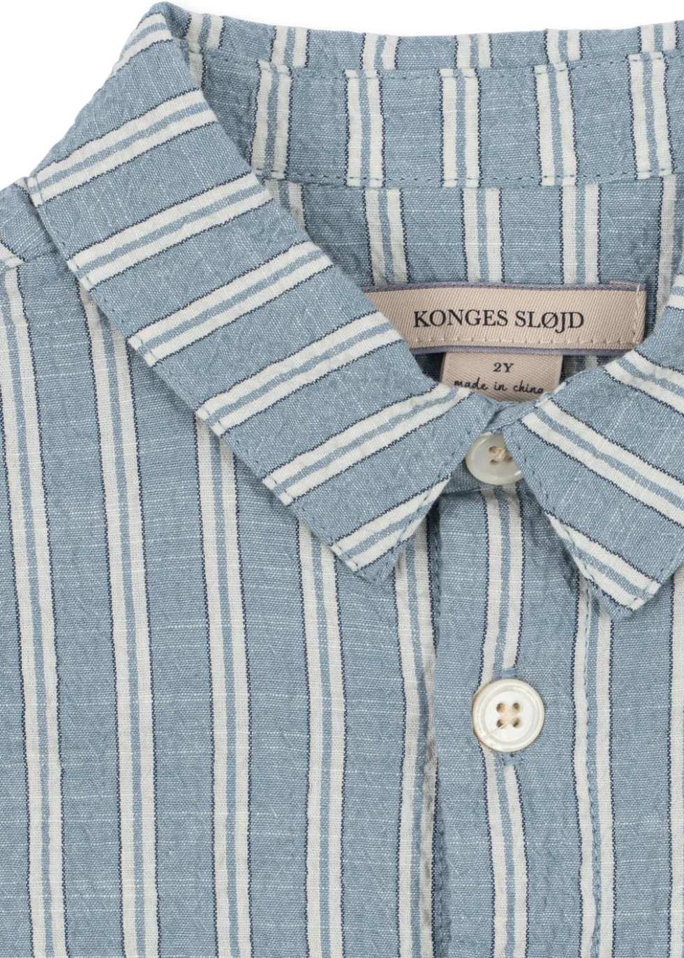 Elliot Kortærmet Skjorte - trio bleu stripe