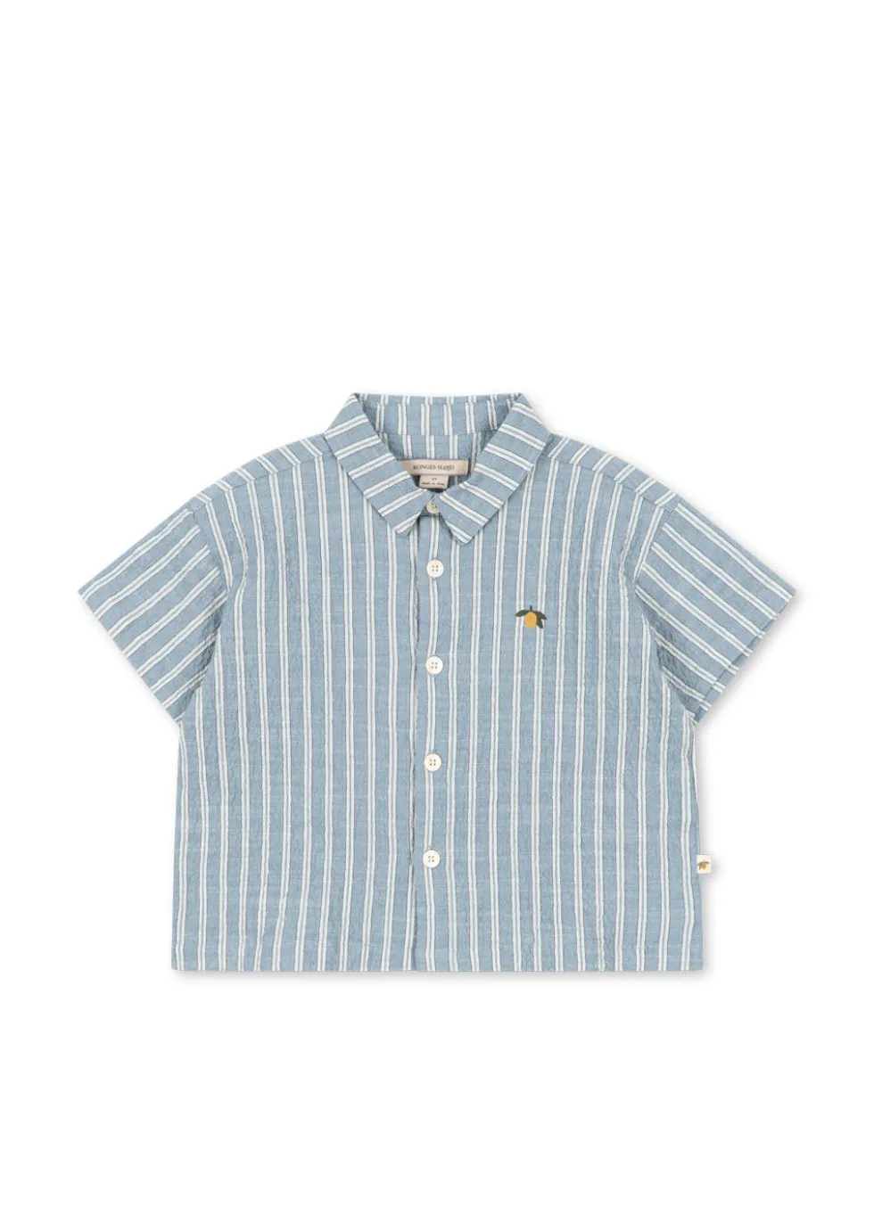 Elliot Kortærmet Skjorte - trio bleu stripe