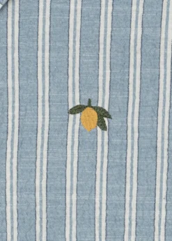 Elliot Kortærmet Skjorte - trio bleu stripe