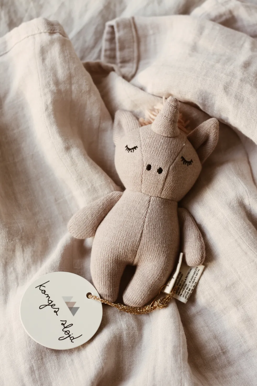 Enhjørning bamse - rose fawn