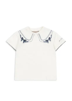 era t shirt - off white/bow collar