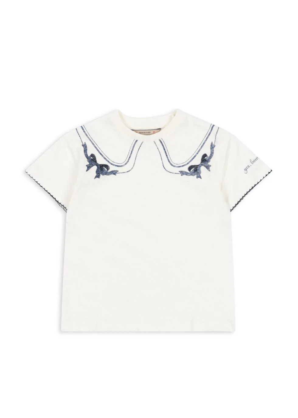 era t shirt - off white/bow collar