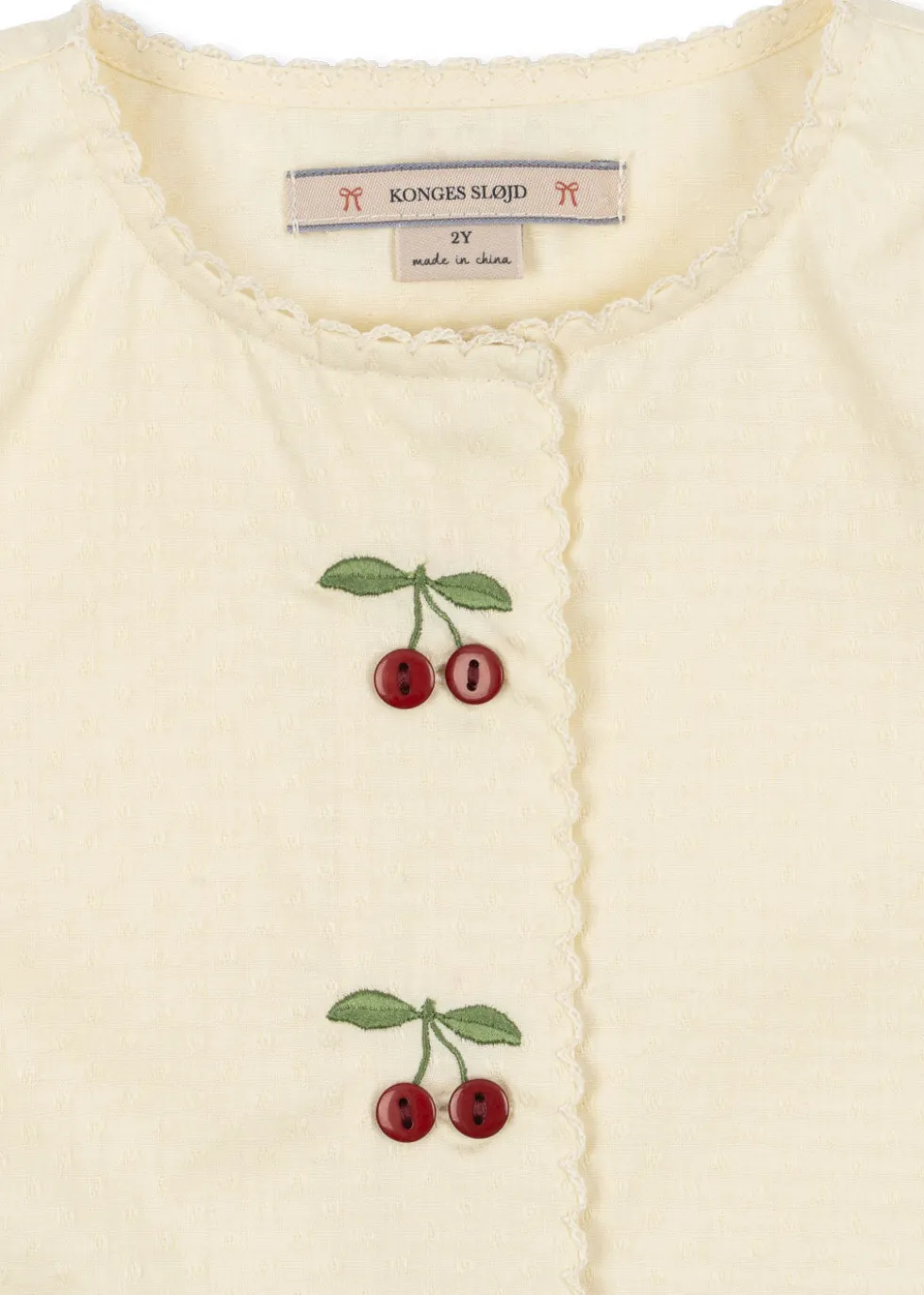 Evia Cherry Kjole - cloud cream