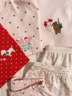 Famo Box Sæt - pirouette dot/creole pink