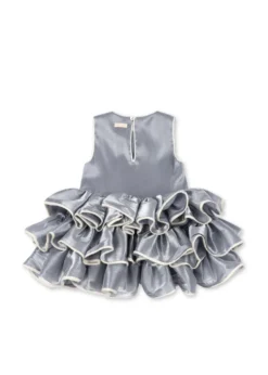 FIA FRILL DRESS - sleet