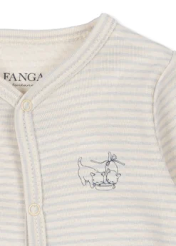 Fio heldragt - tea stripe gray dawn
