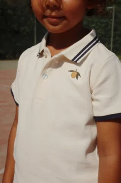 FLORIAN POLO SHIRT GOTS - antique white
