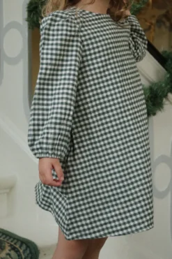 FORET Kjole - green check