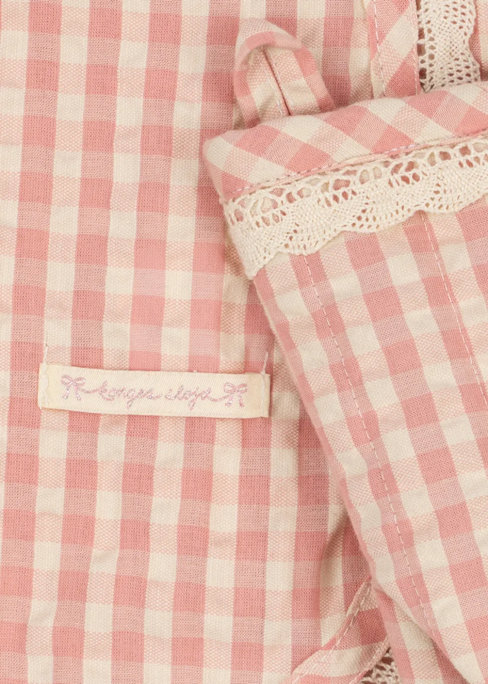 Forklæde sæt - cherry check