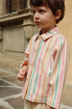Frankie Overshirt - miami stripe