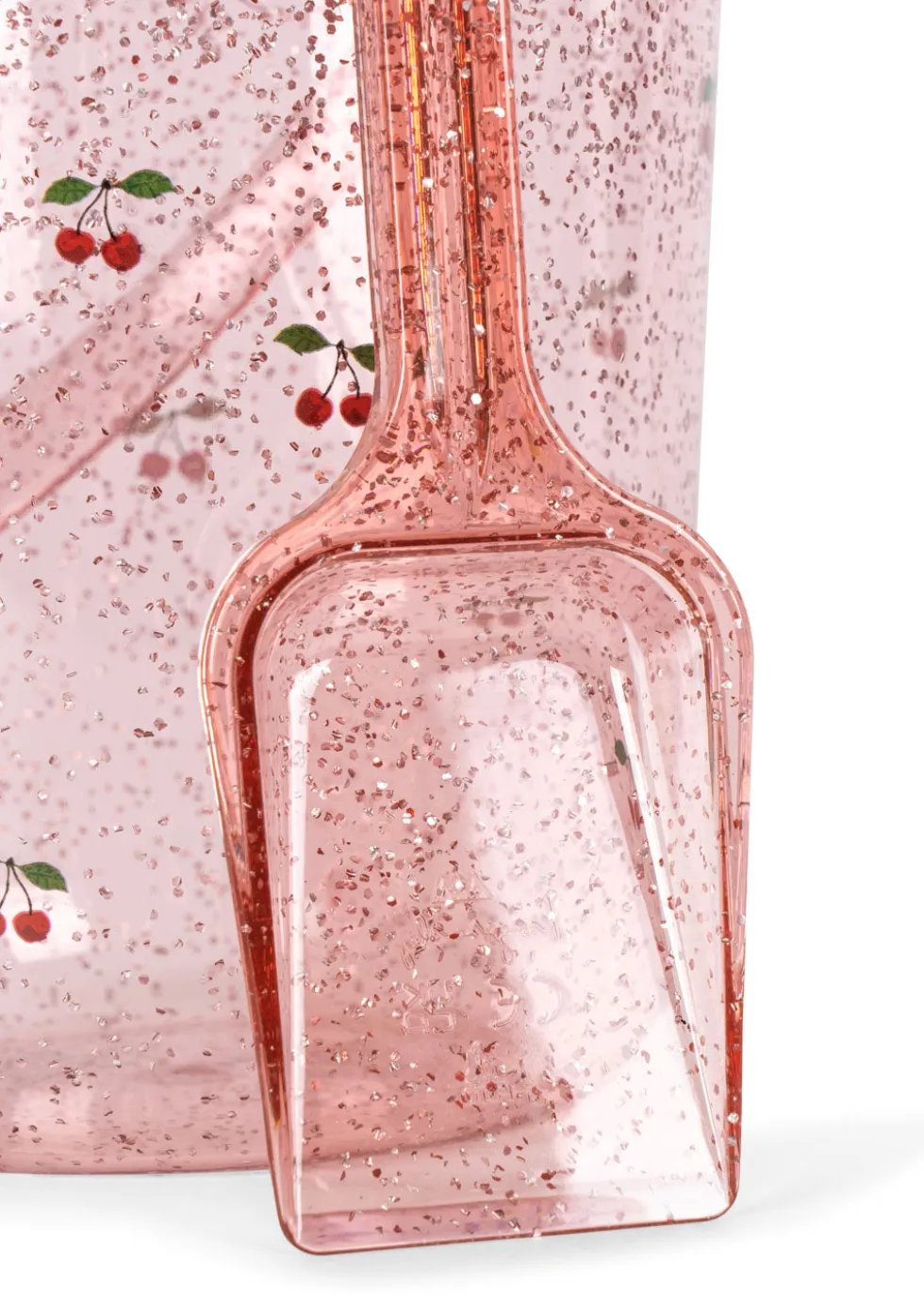 GLITTER BUCKET AND SHOVEL PRINT - cherry