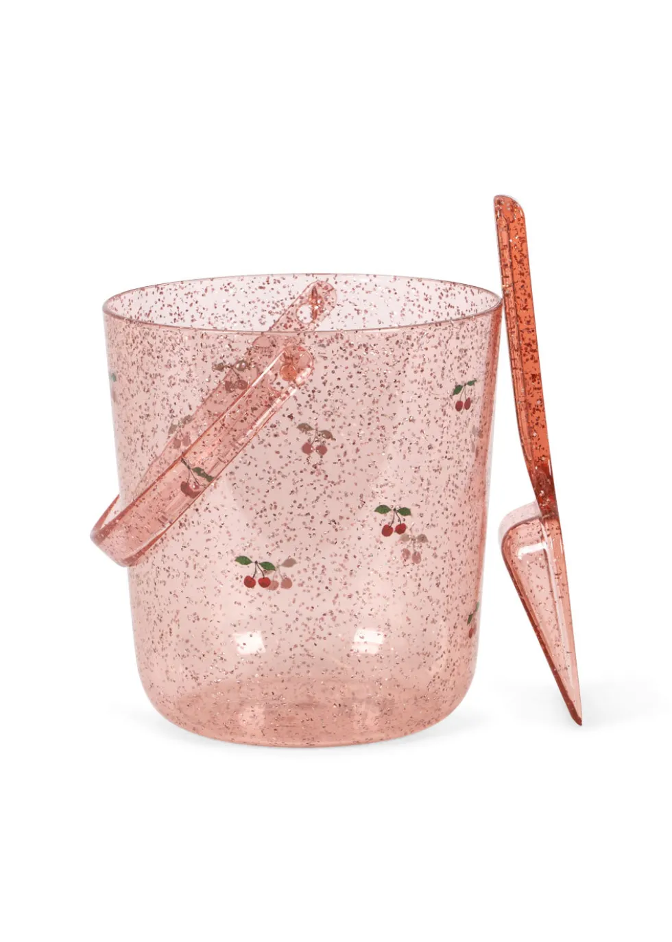 GLITTER BUCKET AND SHOVEL PRINT - cherry