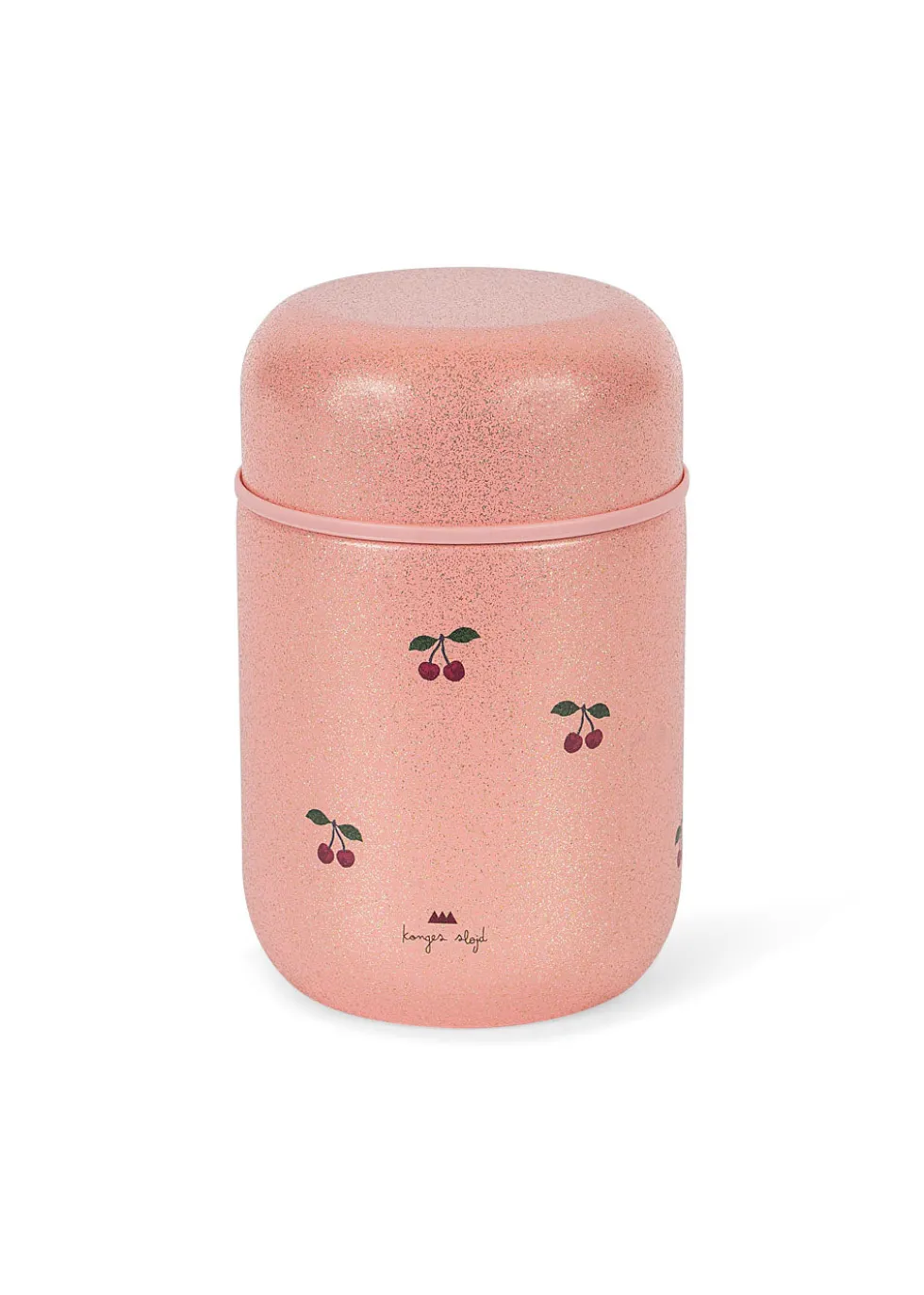 GLITTER THERMO FOOD JAR - cherry glitter