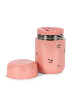GLITTER THERMO FOOD JAR - cherry glitter