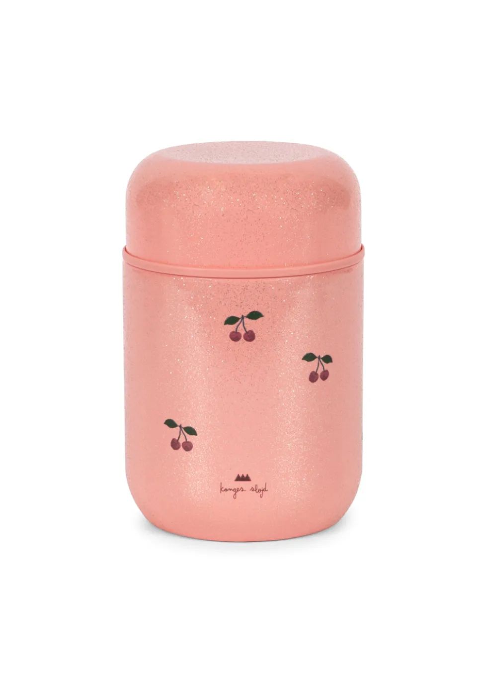 GLITTER THERMO FOOD JAR - cherry glitter