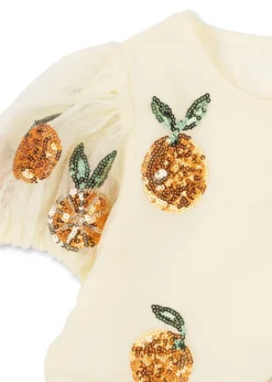 HEARTLILY KJOLE - arancia sequin