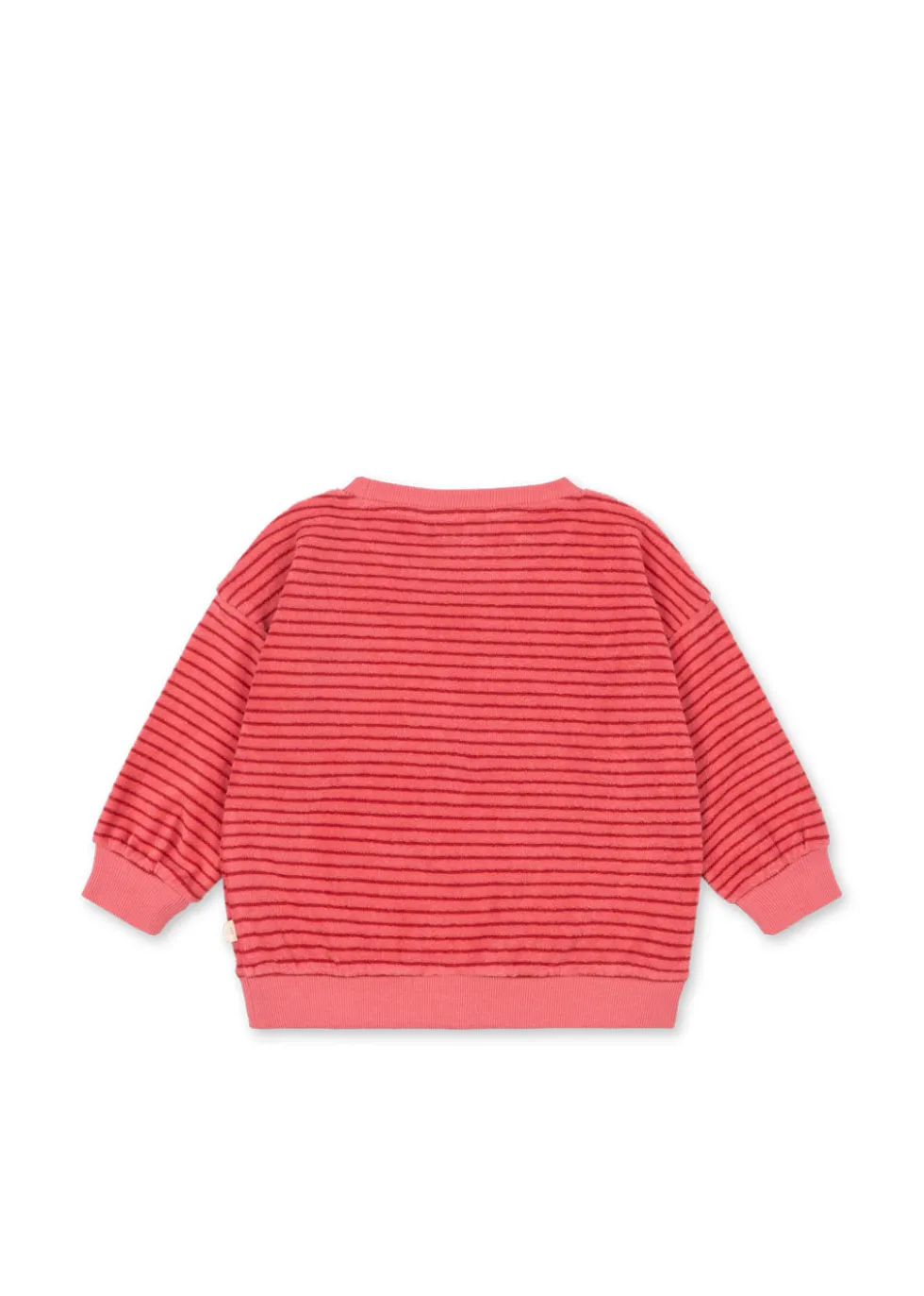 ITTY SWEATSHIRT - cardinal rose stripe