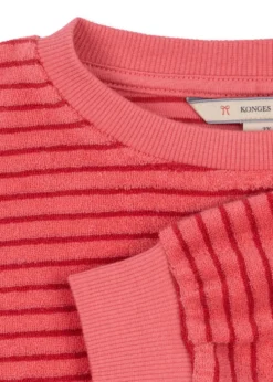 ITTY SWEATSHIRT - cardinal rose stripe