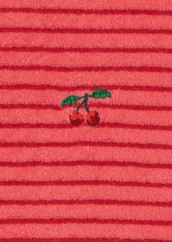 ITTY SWEATSHIRT - cardinal rose stripe