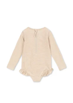 Jade Langærmet Badedragt - rose stripe