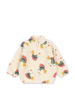JODY TEDDY HALF ZIP - rainbow star