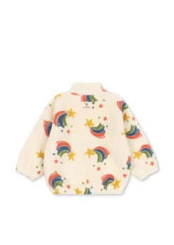 JODY TEDDY HALF ZIP - rainbow star