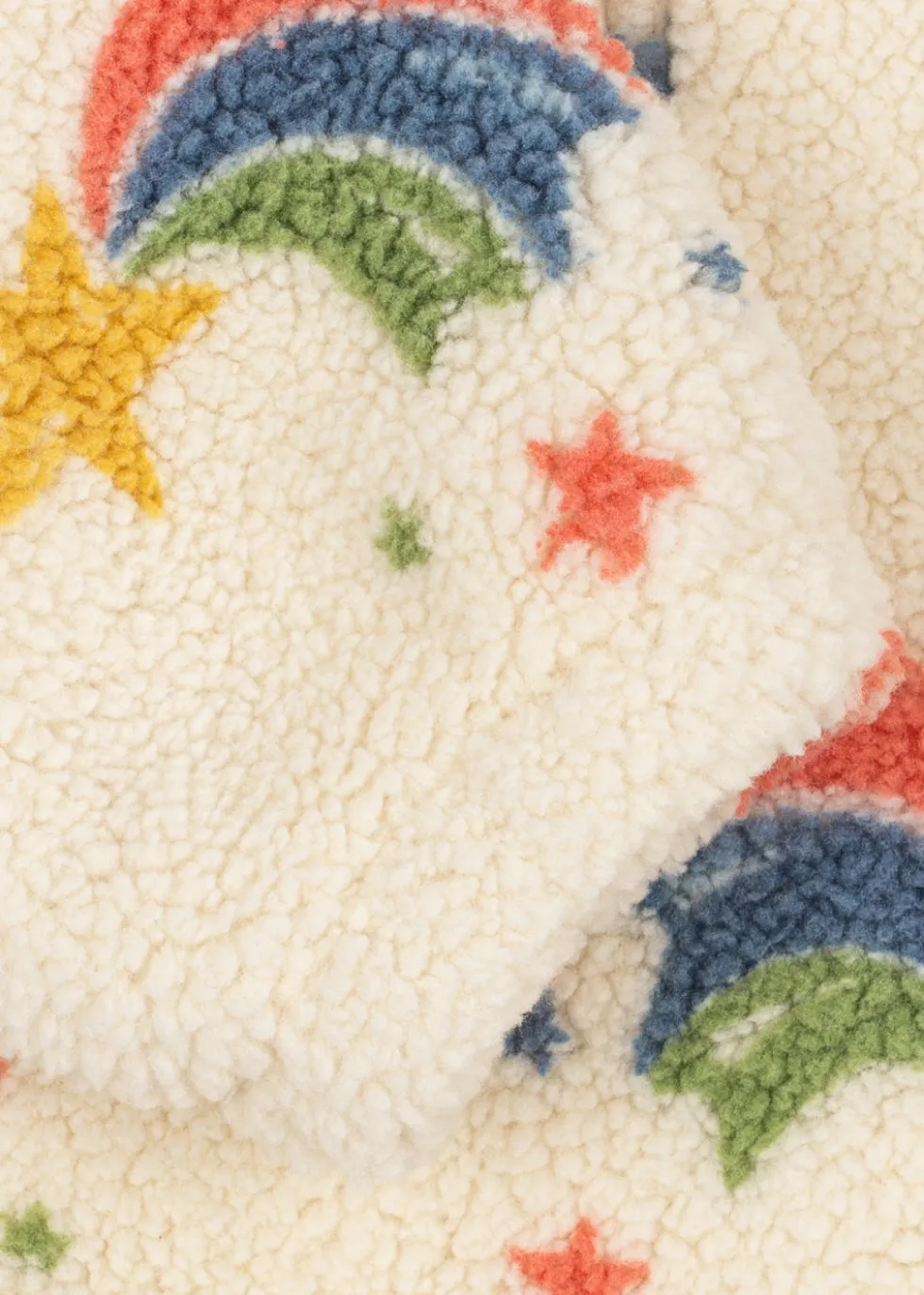 JODY TEDDY HALF ZIP - rainbow star