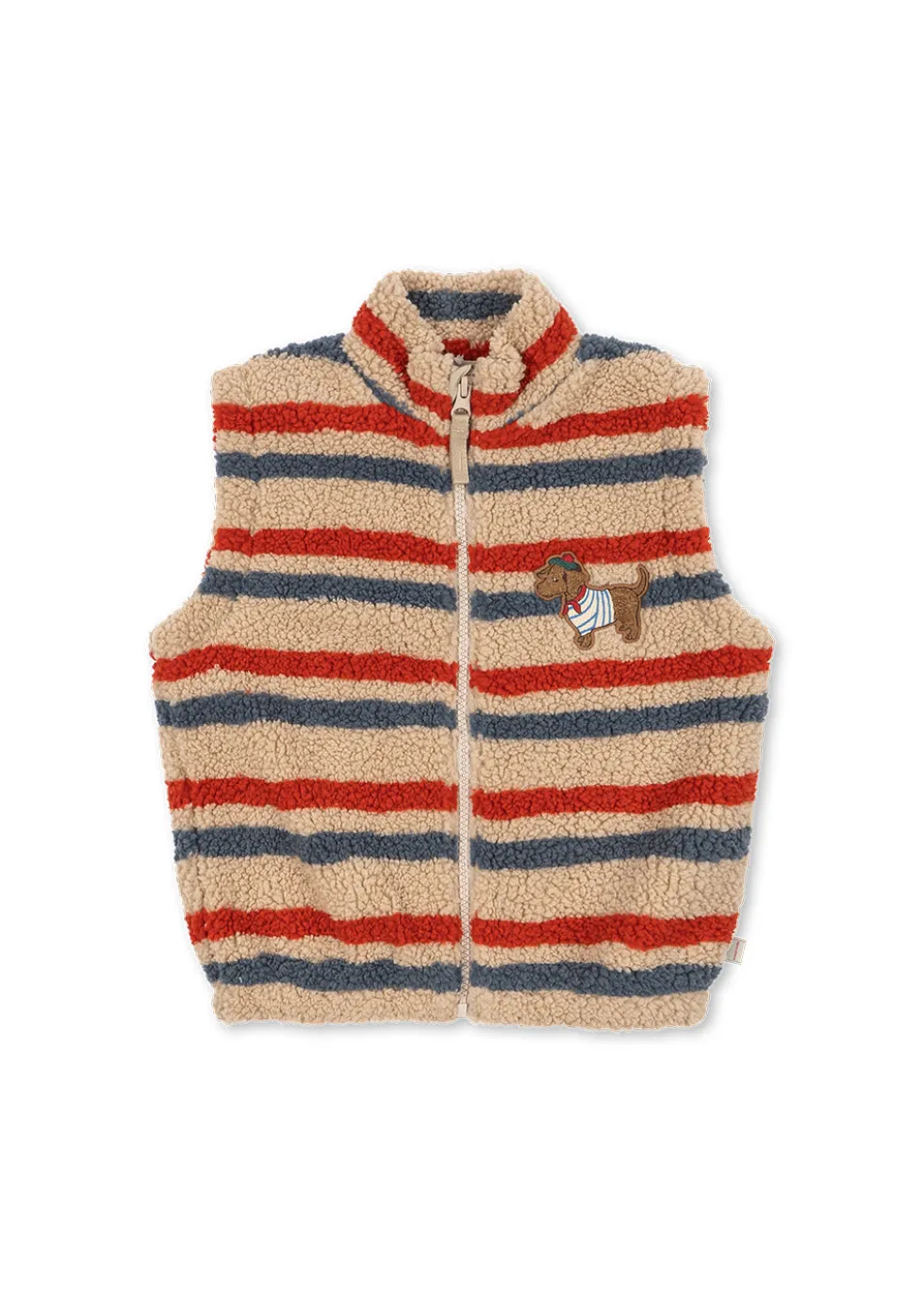 Jody Teddyvest - tangerine stripe