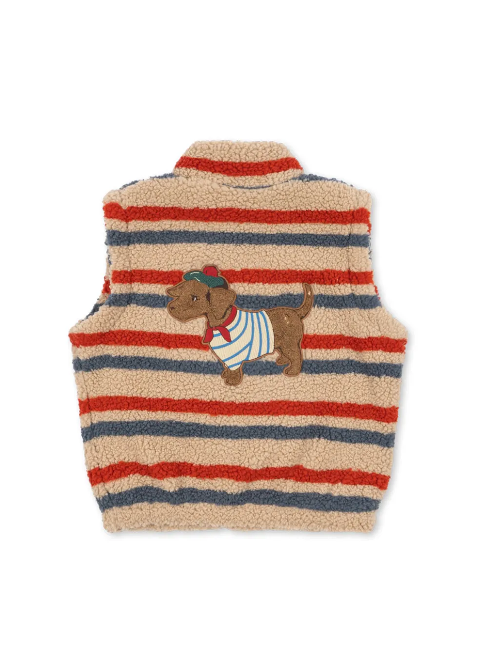 Jody Teddyvest - tangerine stripe
