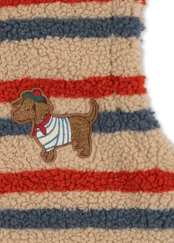 Jody Teddyvest - tangerine stripe