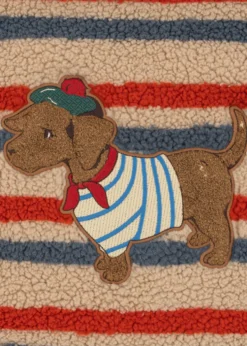 Jody Teddyvest - tangerine stripe