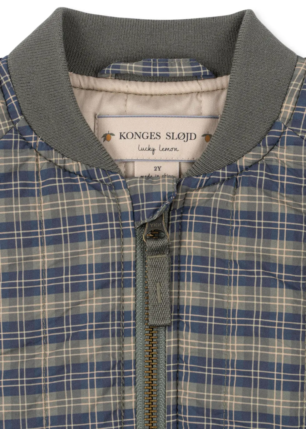 juno Bomberjakke - laurel blue check