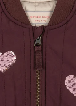 Juno Paillet Bomberjakke - decadent chocolate