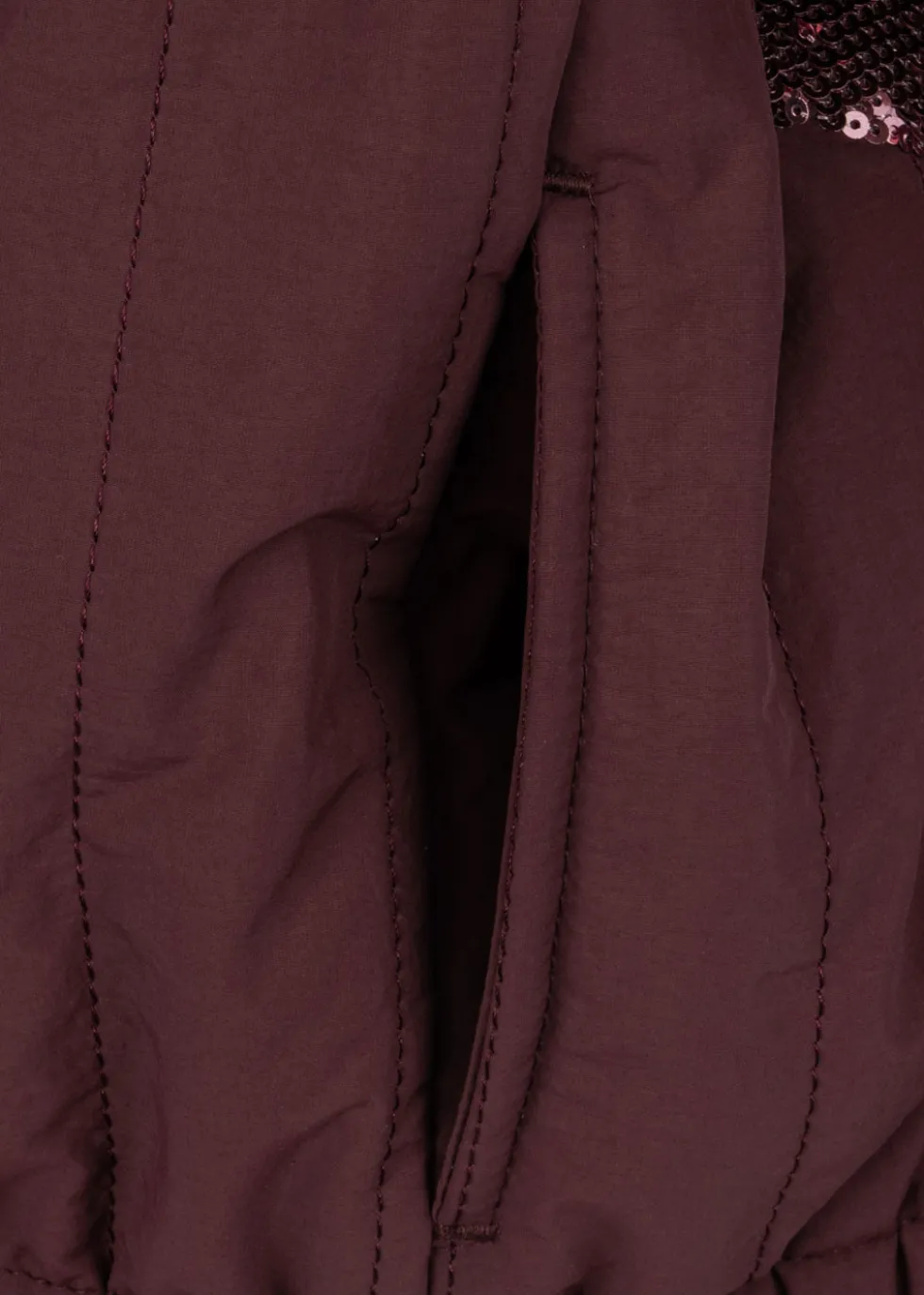 Juno Paillet Bomberjakke - decadent chocolate