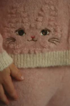 Kitty Cardigan - silver pink