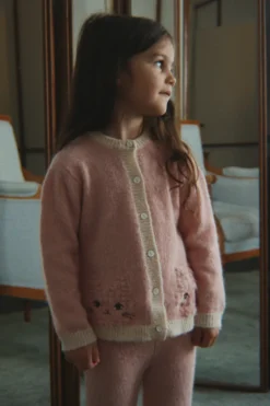 Kitty Cardigan - silver pink