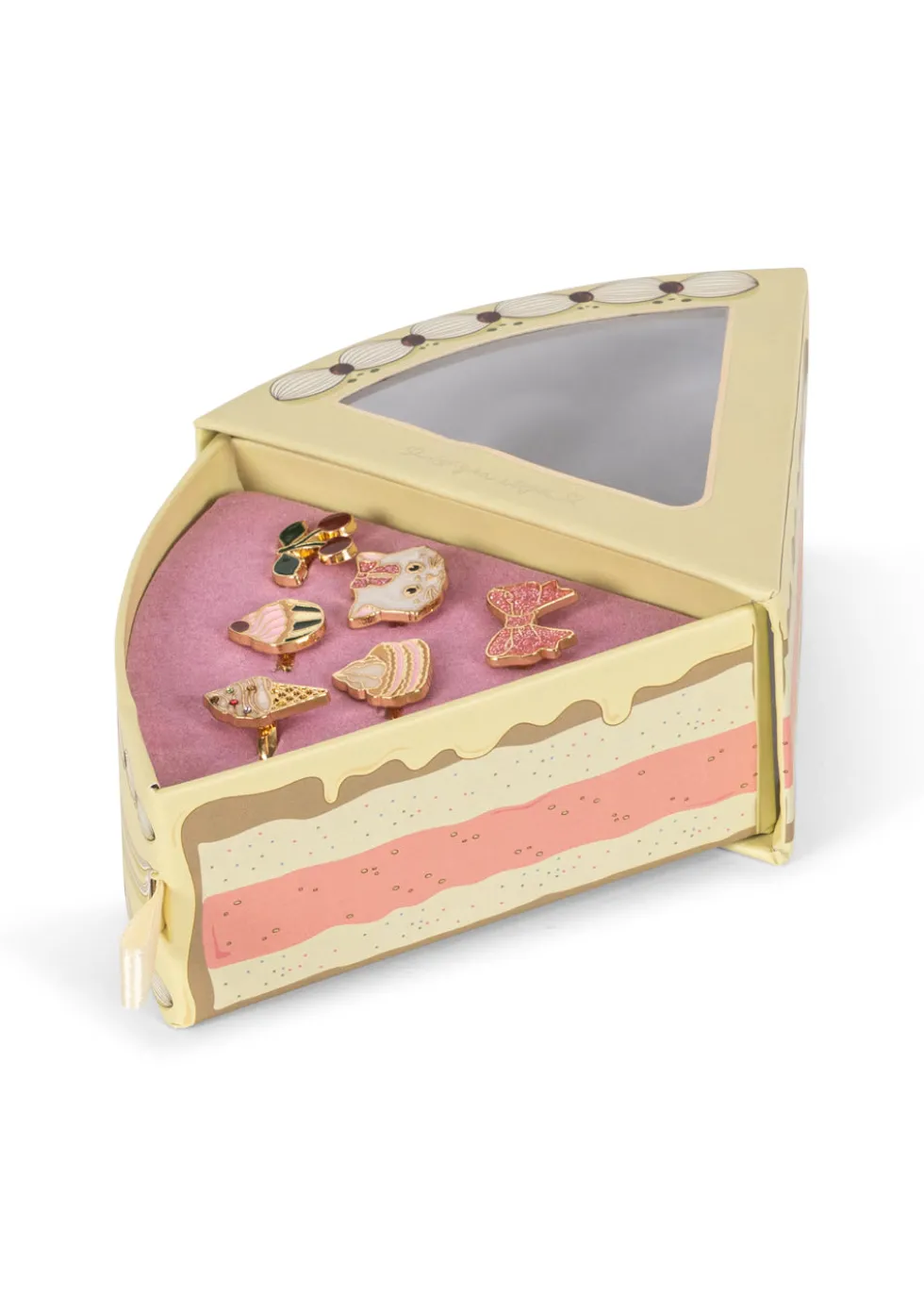 Kitty Sweets Ringsæt 6 Stk - gold