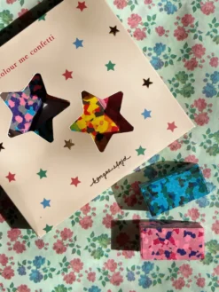 Konfetti farver - multi star