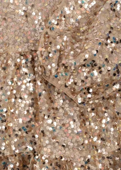 Lila kjole - gold glitter