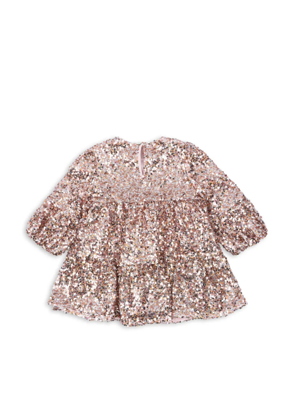 Lila Pailletkjole - grey/rosa
