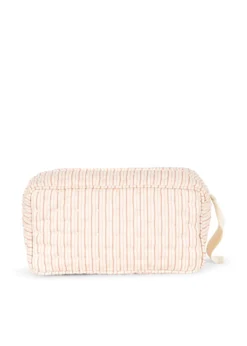 Lille Toilettaske - stripie petite rose
