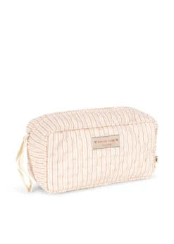 Lille Toilettaske - stripie petite rose
