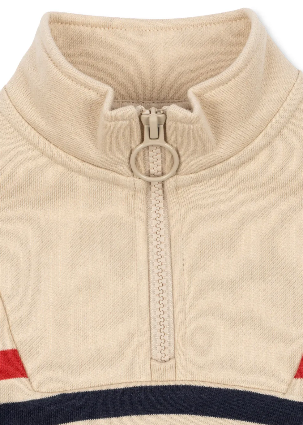 Lou Half Zip Sweatshirt - tangerine stripe