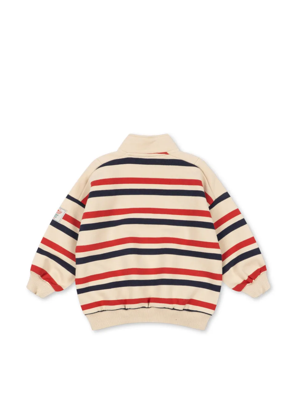 Lou Half Zip Sweatshirt - tangerine stripe