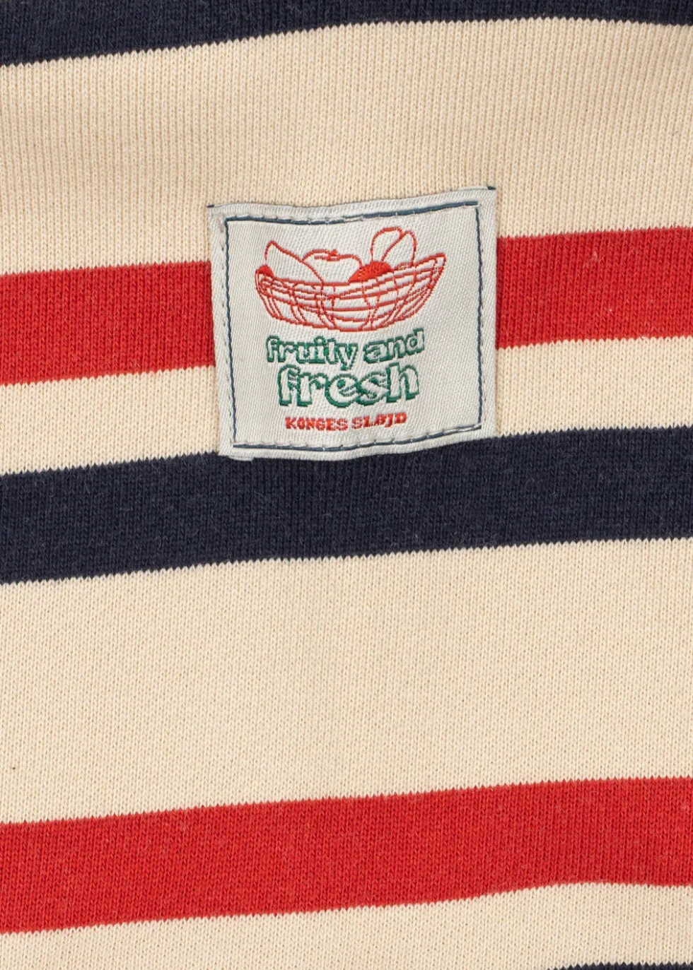 Lou Half Zip Sweatshirt - tangerine stripe