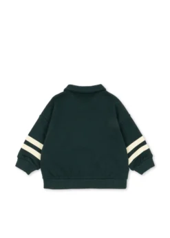LOUPY ZIP POLO - pine grove